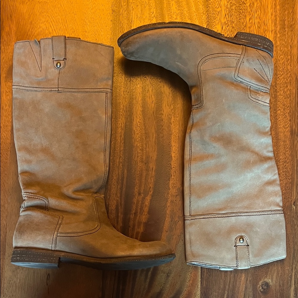 Tan Heeled Boots for Women